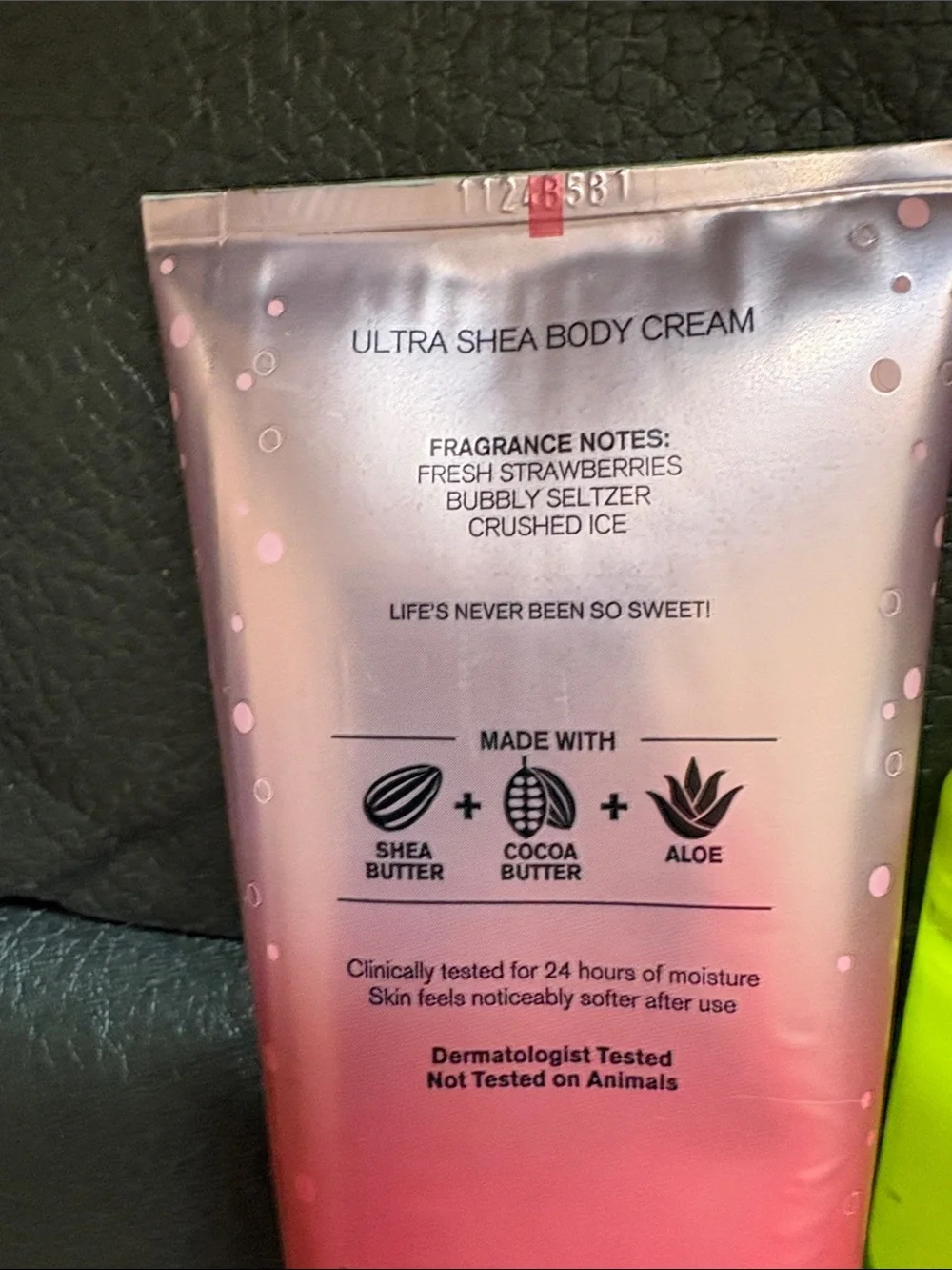 Bath and body  summer set in strawberry soda and fresh coconut colada